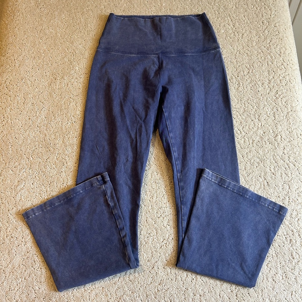 Offline By Aerie Womens XS High Rise Flare Leggings Blue Yoga Pants